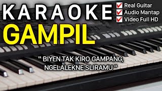 GAMPIL Karaoke Nada Cowok  Guyon Waton  Denny Caknan [upl. by Antonietta]