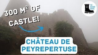 Amazing fortress shrouded in fog  Castle of Peyrepertuse [upl. by Hamilah]