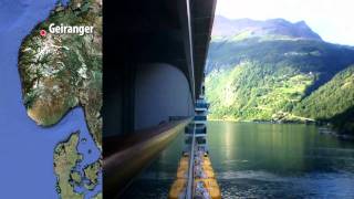 Navigando tra i Fiordi Norvegesi  Time Lapse  Tilt Shift Norwegian Fjords Cruise [upl. by Edmon]