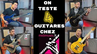 On teste 4 guitares chez Midi music [upl. by Hedgcock]