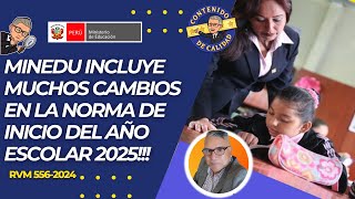 MINEDU INCLUYE MUCHOS CAMBIOS EN LA NORMA DE INICIO DEL AÑO ESCOLAR 2025 [upl. by Amalee]