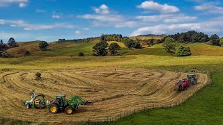 Making SilageBaleage in Rural NZ  Feeding Out [upl. by Avner72]