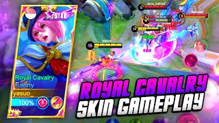 ROYAL CAVALRY FANNY SKIN GAMEPLAY  MLBB [upl. by Adni]