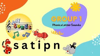 🎧Jolly Phonics Group 1 Sound Reading Practice 🎤 Letter Sound Songs [upl. by Ycal]