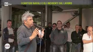 I cantieri navali e gli incidenti sul lavoro  Nemo  Nessuno Escluso 25052018 [upl. by Aisel]