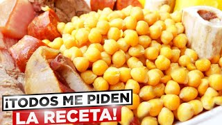 COCIDO DE GARBANZOS 🍲😋 RECETA de la ABUELA potaje tradicional receta sencilla [upl. by Molohs]