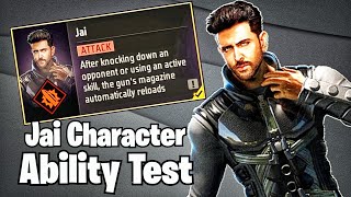 Jai Character Ability Test 😎 How To Use Jai Character In Free Fire [upl. by Franni]