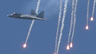 The Best Demo Ive Ever Seen Full F22 RAPTOR Demo at Seymour Johnson [upl. by Teerpnam]