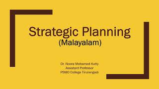 Strategic planning [upl. by Normac]