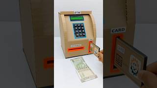 Mini ATM Machine बनाओ घर पर  How To Make Personal ATM Machine With Cardboard Projects shorts [upl. by Ronni]