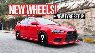 NEW WHEELS FOR MITSUBISHI LANCER GTPROTON INSPIRA Perfect FITMENT Watch this before buying tyres [upl. by Sipple]