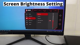 How to Adjust Screen Brightness on MSI Monitor [upl. by Atoiganap]