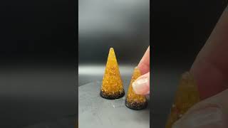 FOR SALE Citrine Orgonite Ring Cones orgonite jewelrydisplay resinart citrine [upl. by Debbie926]