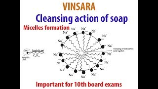 10TH ch4 topic cleansing action of soap Micelle formation [upl. by Etom]