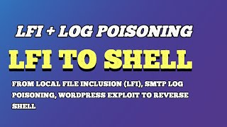 From Local File Inclusion LFI SMTP Log Poisoning WordPress Exploit To Reverse Shell [upl. by Hayilaa]