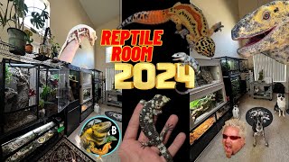 Reptile Room 2024  January  BubbasGeckos [upl. by Netti]