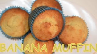 easy BANANA MUFFINS RECIPE [upl. by Niawtna278]