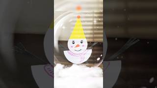 Snowman ☃️ paper craft snowman papercrafts preschool takeaway easy ideas [upl. by Urata458]