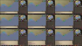 Fishing Anglerfish on 9 Accounts for 1 hour OSRS 90 fishing [upl. by Nogam]