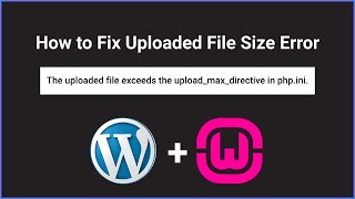 The uploaded file exceeds the uploadmaxfilesize directive in phpini wordpress local server wamp [upl. by Dnomed]