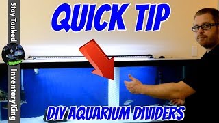 QUICK DIY TIP  Separate Your LARGE FISH With Egg Crate Aquarium Dividers [upl. by Klimesh]