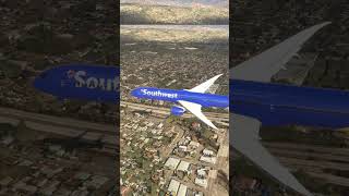 Manovra del pilota del Southwest B 787 aviation antonovairlines automobile sandiegoairport [upl. by Linnette]