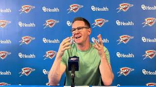 Sam Presti GM  PreSeason Presser 2024  Opening Statement  OKC Thunder  09252024 [upl. by Ayekahs384]