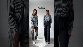 Koszula w paski  stylizacje stylizacje outfitideas looks [upl. by Ecneralc239]