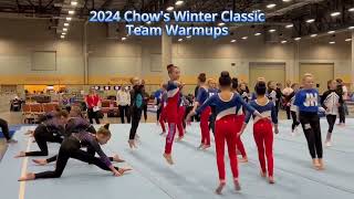 USAG Level 4 Team Warmups  2024 Chows Winter Classic [upl. by Aisats337]