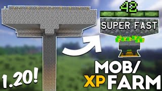 I Make Easiest Mob Xp Farm Tutorial For Minecraft 120 Hindi [upl. by Anirehtak]