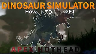 Dinosaur simulator  How to get apex hot head  NEW HYBRIDS [upl. by Nirol27]