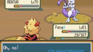 Pokemon Fire Red Walkthrough Part 56 Catching Mewtwo [upl. by Marrissa]