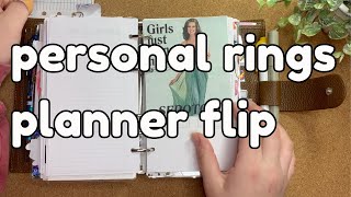 personal rings planner flip  settling in and being productive [upl. by Rudyard]