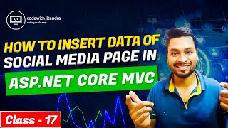 How to Insert data of Social Media Page in Asp net Core MVC Class 17 csharp sql dotnet coding [upl. by Jayson]