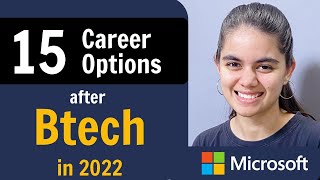 Career Options after BtechBE in 2022  15 Different Paths [upl. by Laux716]