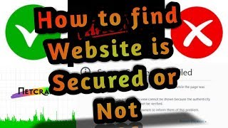 How to find website is secured or not in teluguNetCraft [upl. by Nehtanoj]