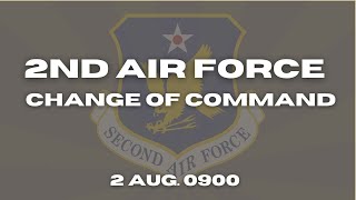 2AF Change of Command ceremony [upl. by Yatnuahs]