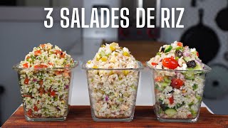 3 SALADES DE RIZ SYMPATHIQUES  FOOD IS LOVE [upl. by Burnham]