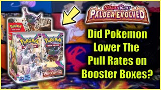 What Are These Pull Rates Pokémon TCG Scarlet amp Violet Paldea Evolved Booster Box [upl. by Airotna]