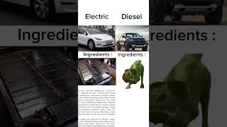 Electric vs diesel fypシ゚ edit dinosaur diesel america car viralvideoselectric v12 [upl. by Elspet968]