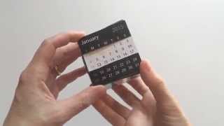 Desktop calendar puzzle cube [upl. by Einiffit747]