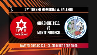 17° TORNEO MARCA TREVIGIANA MEMORIAL quotAGALLEGOquot  GIORGIONE 1911 vs MONTE PRODECO  1°TURNO [upl. by Iphigenia]