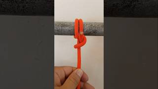 CLOVE HITCH W HALF HITCH LOCK howtotie shortvideo shorts knottying hitchknot [upl. by Wappes446]