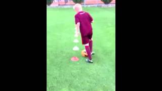 Football Dribble Skills  Soccer Dribbling Drills by Christian Wagner [upl. by Euqnom688]