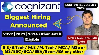 Cognizant Superset Hiring Announcement  Cognizant Off Campus drive 2024 2023 2022 Batch [upl. by Nuahsar857]