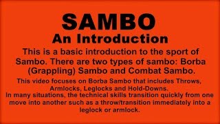 SAMBO An Introduction [upl. by Sherrod949]