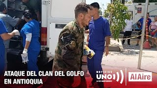 Ataque del Clan del Golfo en medio de conversaciones  Noticias Uno Al Aire [upl. by Garvy758]