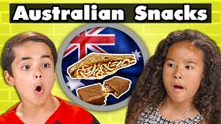 KIDS TRY AUSTRALIAN SNACKS  Kids Vs Food [upl. by Malva]