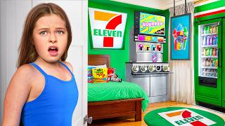 I Built a SECRET 711 in My Daughters Room and Hid It From Her [upl. by Ellan200]