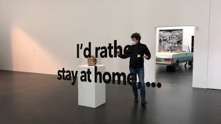 Kunstmuseum Luzern  Rinus Van de Velde  I’d rather stay at home [upl. by Elleniad]